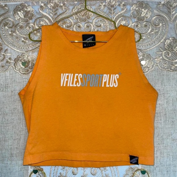 ORANGE CROP TOP + SKIRT SET - Picture 7 of 8